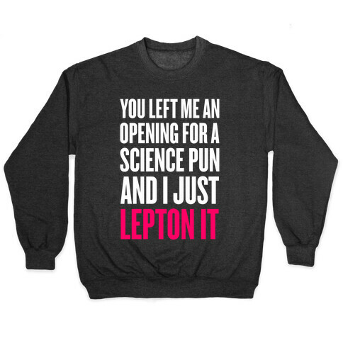 You Left Me An Opening For A Science Pun Pullover