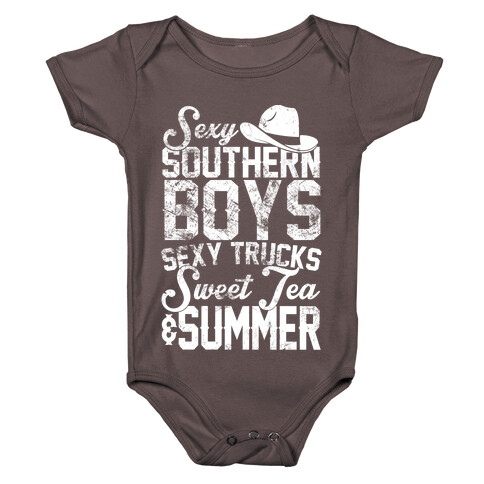 Sexy Southern Boys, Sexy Trucks, Sweet Tea & Summer Baby One-Piece