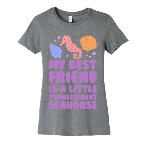 Transcendent Little Seahorse Womens T-Shirt