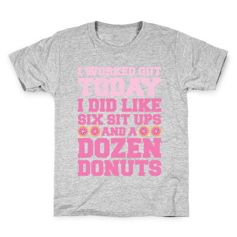 Dozen Donut Workout Kids T-Shirt