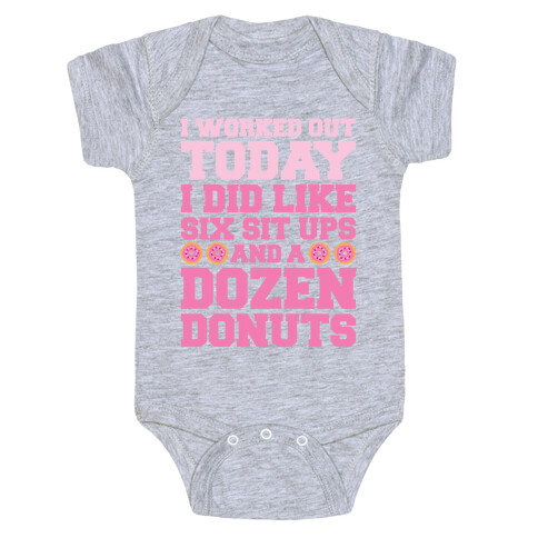 Dozen Donut Workout Baby One-Piece