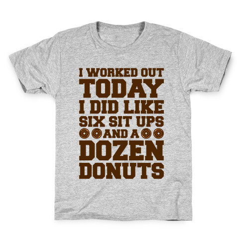 Dozen Donut Workout Kids T-Shirt