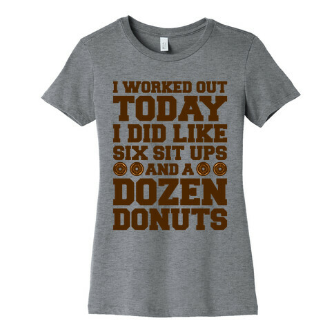 Dozen Donut Workout Womens T-Shirt