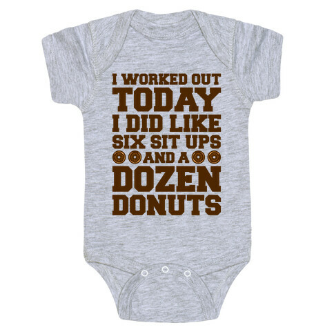 Dozen Donut Workout Baby One-Piece