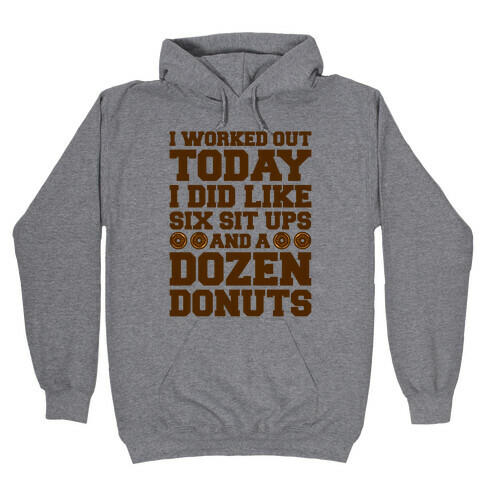 Dozen Donut Workout Hooded Sweatshirt