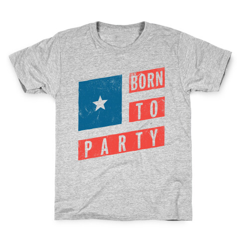 Born To Party (Vintage) Kids T-Shirt