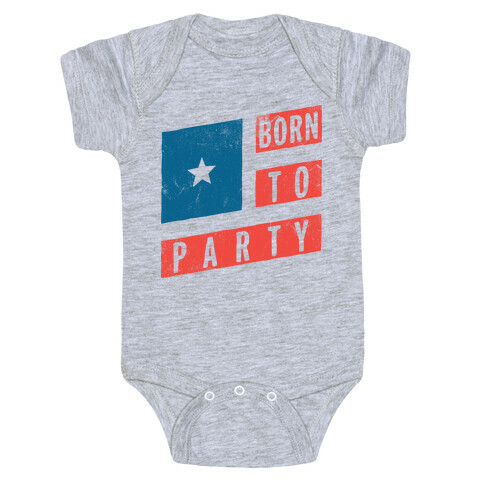 Born To Party (Vintage) Baby One-Piece