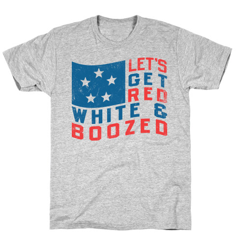 Let's Get Red White And Boozed (Vintage Tank) T-Shirt