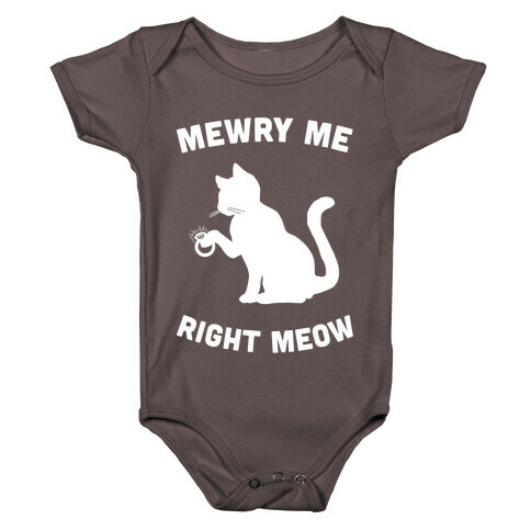 Mewry Me Right Meow Baby One-Piece