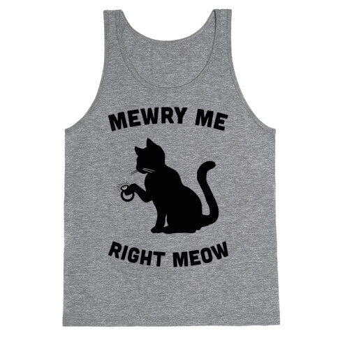 Mewry Me Right Meow Tank Top