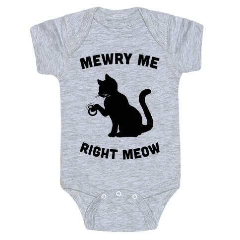 Mewry Me Right Meow Baby One-Piece