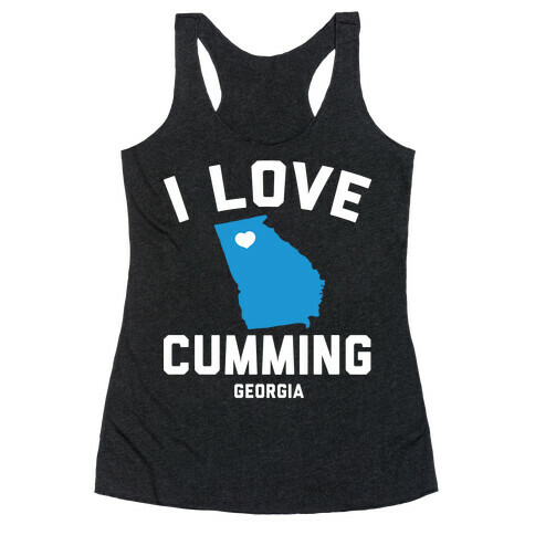 I Love Cumming Georgia Racerback Tank Top