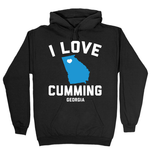 I Love Cumming Georgia Hooded Sweatshirt