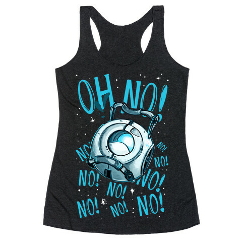 Oh No! (Wheatley) Racerback Tank Top