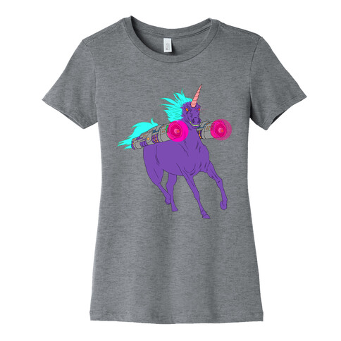 LASER WARRIOR UNICORN Womens T-Shirt