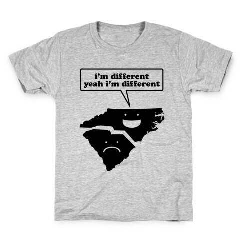 North Carolina: I'm Different Kids T-Shirt