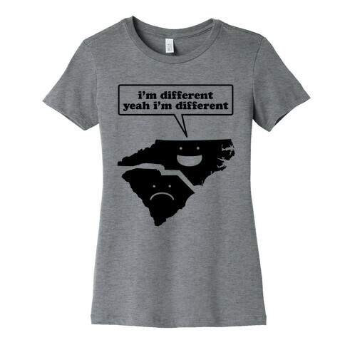 North Carolina: I'm Different Womens T-Shirt