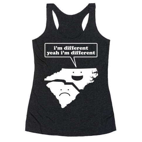 North Carolina: I'm Different Racerback Tank Top