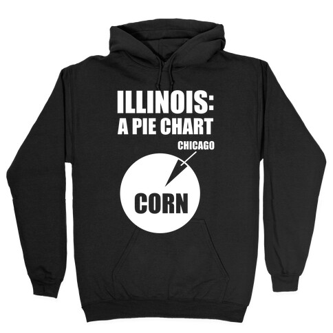 Illinois: A Pie Chart Hooded Sweatshirt