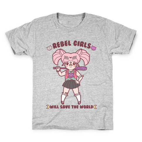 Rebel Girls Will Save The World Mini Moon Kids T-Shirt