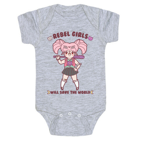 Rebel Girls Will Save The World Mini Moon Baby One-Piece
