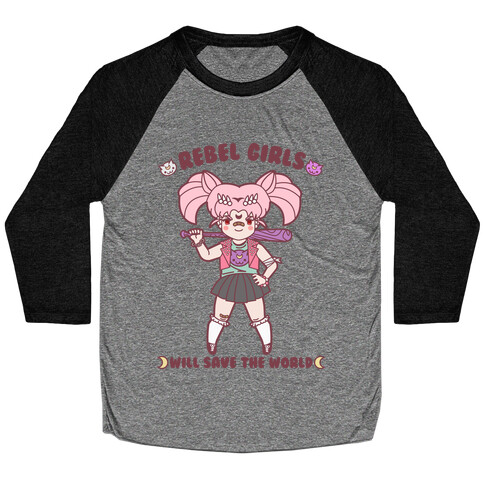 Rebel Girls Will Save The World Mini Moon Baseball Tee