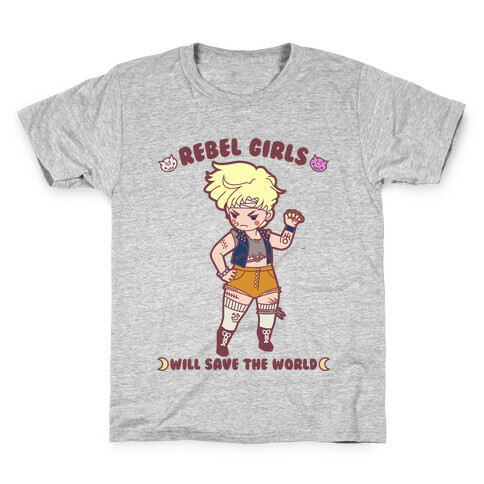 Rebel Girls Will Save The World Uranus Parody Kids T-Shirt