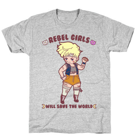 Rebel Girls Will Save The World Uranus Parody T-Shirt