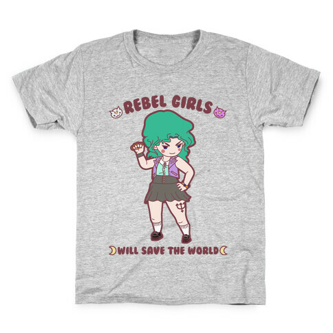 Rebel Girls Will Save The World Neptune Kids T-Shirt