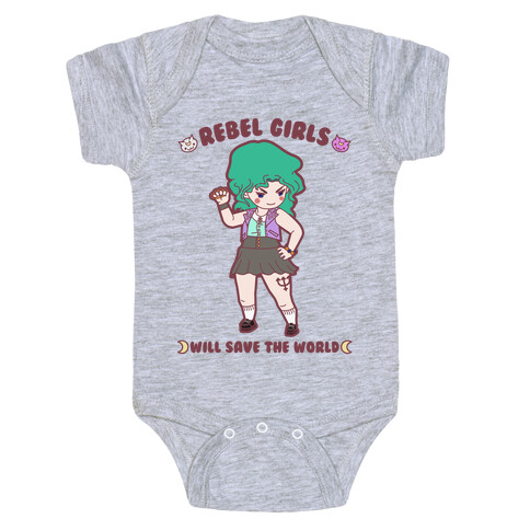 Rebel Girls Will Save The World Neptune Baby One-Piece