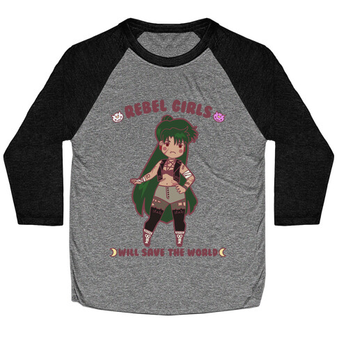 Rebel Girls Will Save The World Pluto Baseball Tee