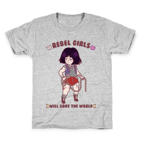 Rebel Girls Will Save The World Saturn Parody Kids T-Shirt