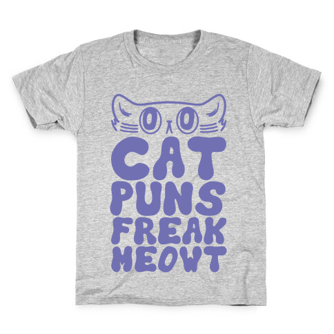Cat Puns Freak Meowt Kids T-Shirt