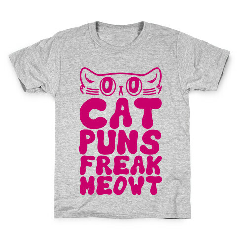 Cat Puns Freak Meowt Kids T-Shirt