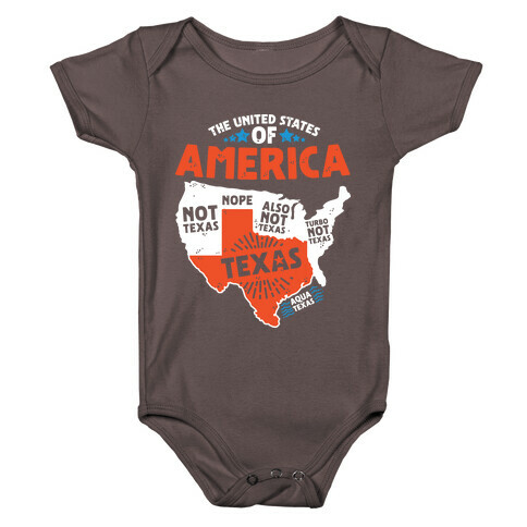 United States of Texas Baby One-Piece