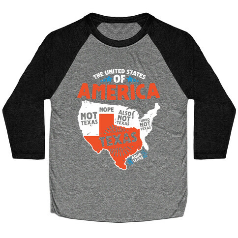 United States of Texas Baseball Tee