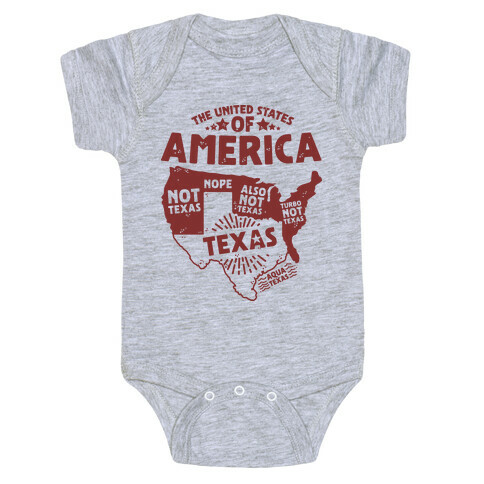 United States of Texas Baby One-Piece