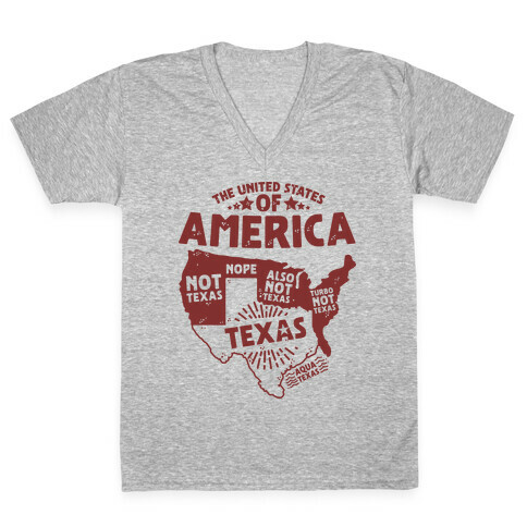 United States of Texas V-Neck Tee Shirt