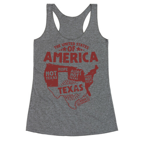 United States of Texas Racerback Tank Top