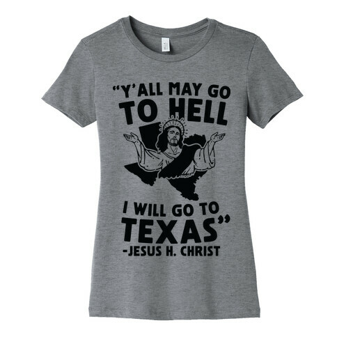 Texas Jesus Womens T-Shirt