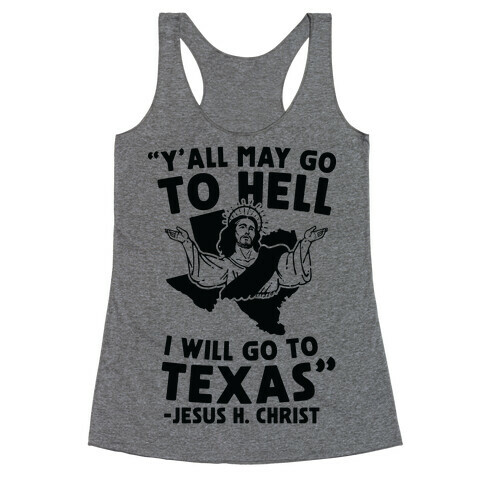 Texas Jesus Racerback Tank Top