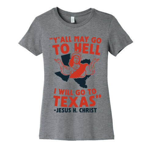 Texas Jesus Womens T-Shirt