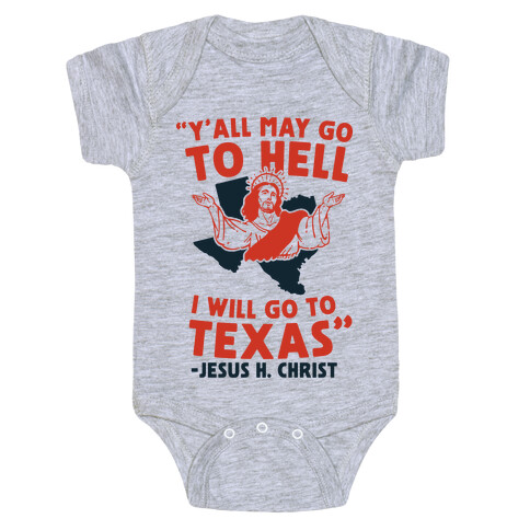 Texas Jesus Baby One-Piece