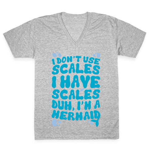 Mermaid Scales V-Neck Tee Shirt