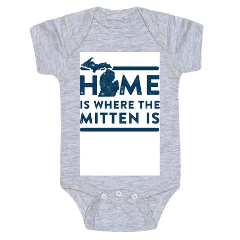 Home Is Where the Mitten Is Baby One-Piece