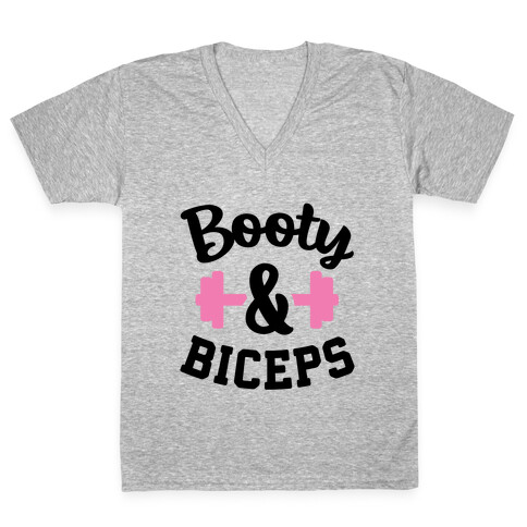 Booty & Biceps V-Neck Tee Shirt