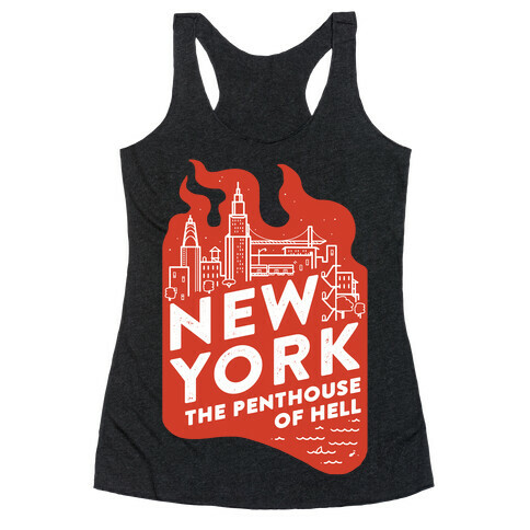 New York The Penthouse Of Hell Racerback Tank Top