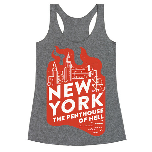 New York The Penthouse Of Hell Racerback Tank Top