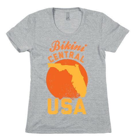 Bikini Central USA (Florida) Womens T-Shirt