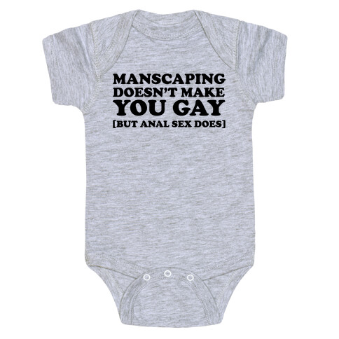 The truth about Manscaping Baby One-Piece
